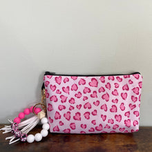 Load image into Gallery viewer, Pouch - Animal Print Pink Heart