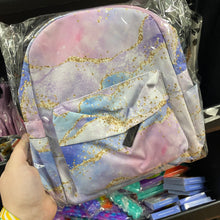 Load image into Gallery viewer, Mini Backpack - Purple Sparkle Waves