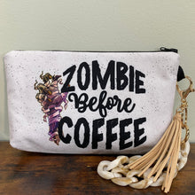 Load image into Gallery viewer, Pouch - Coffee, Zombie Before Coffee