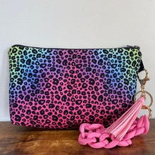 Load image into Gallery viewer, Pouch - Animal Print Pink Purple Green