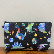 Load image into Gallery viewer, Pouch - Dino, Space Dino on Black