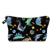 Load image into Gallery viewer, Pouch - Dino, Space Dino on Black
