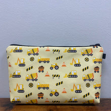Load image into Gallery viewer, Pouch - Trucks, Yellow Construction
