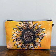 Load image into Gallery viewer, Pouch - Animal Print Sunflower Bright Yellow
