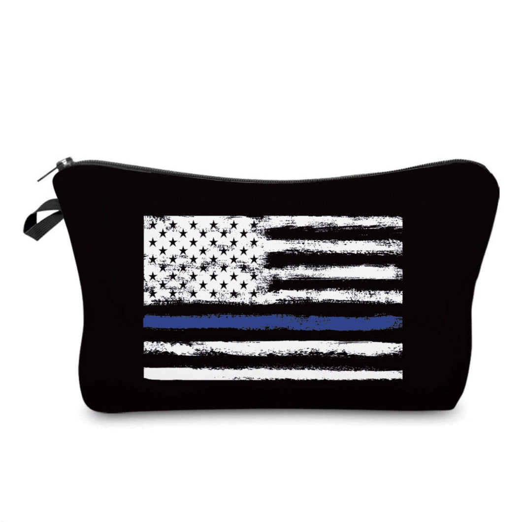 Pouch - Blue Line Flag