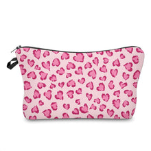 Load image into Gallery viewer, Pouch - Animal Print Pink Heart
