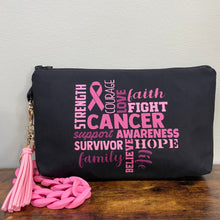 Load image into Gallery viewer, Pouch - BCA Breast Cancer Words
