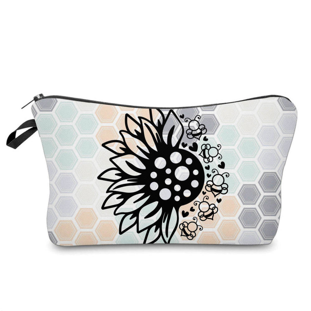 Pouch - Sunflower Honeycomb Bees