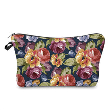 Load image into Gallery viewer, Pouch - Floral, Navy Roses
