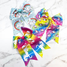 Load image into Gallery viewer, Unicorn Magic Large Bow
