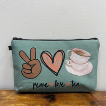 Load image into Gallery viewer, Pouch - Peace Love Tea *While Supplies Last*
